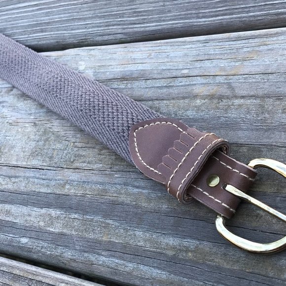 Women Belt Canvas Faux Leather Vegan Ladies Waistb - Picture 3 of 8